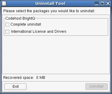 Uninstall Tool offering complete uninstall or removal of the listed license and driver package